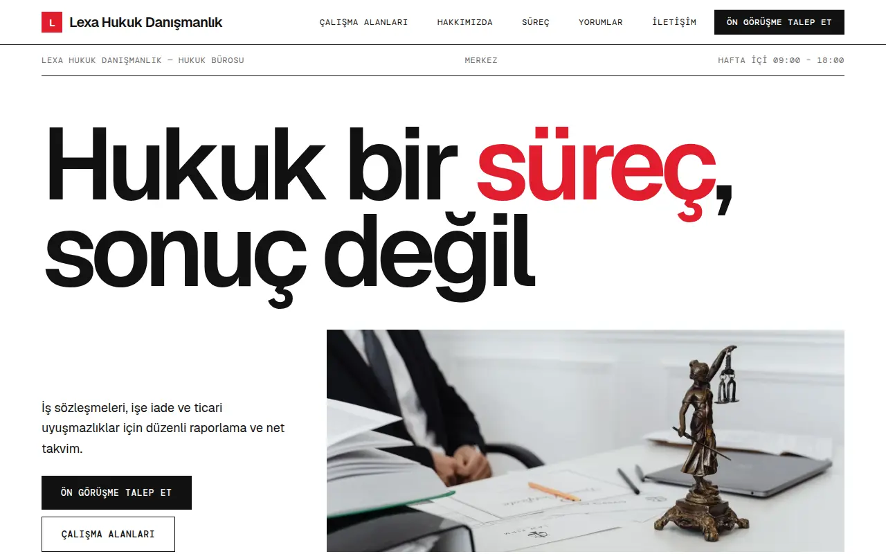 Avukat Web Sitesi — Lexa Hukuk Danışmanlık